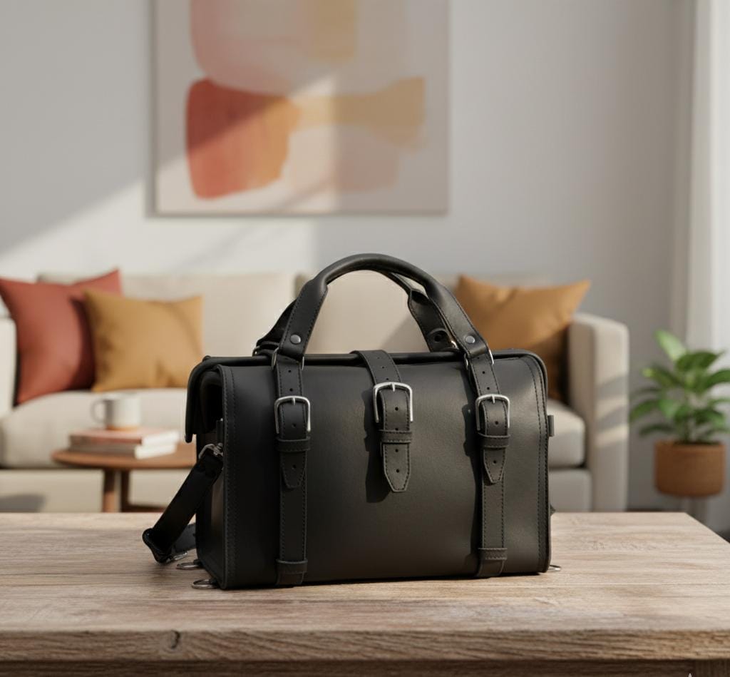 Heritage Leather Weekender Travel Duffel