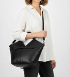 Full-Grain Leather Woven Tote + Crossbody with Organizer