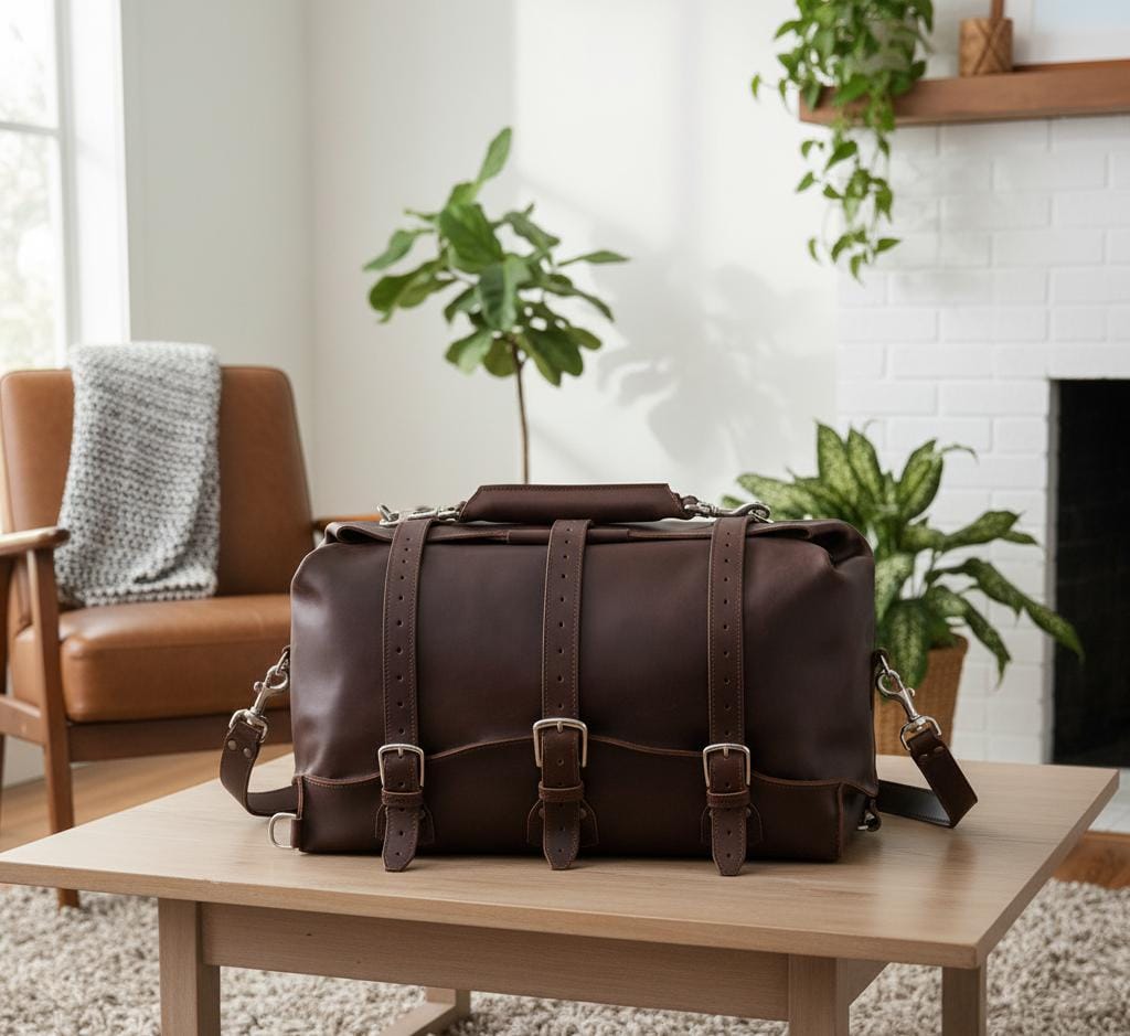 Heritage Full-Grain Leather Travel Duffle