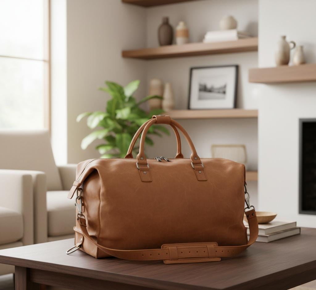 Heritage Full-Grain Leather Travel Duffle
