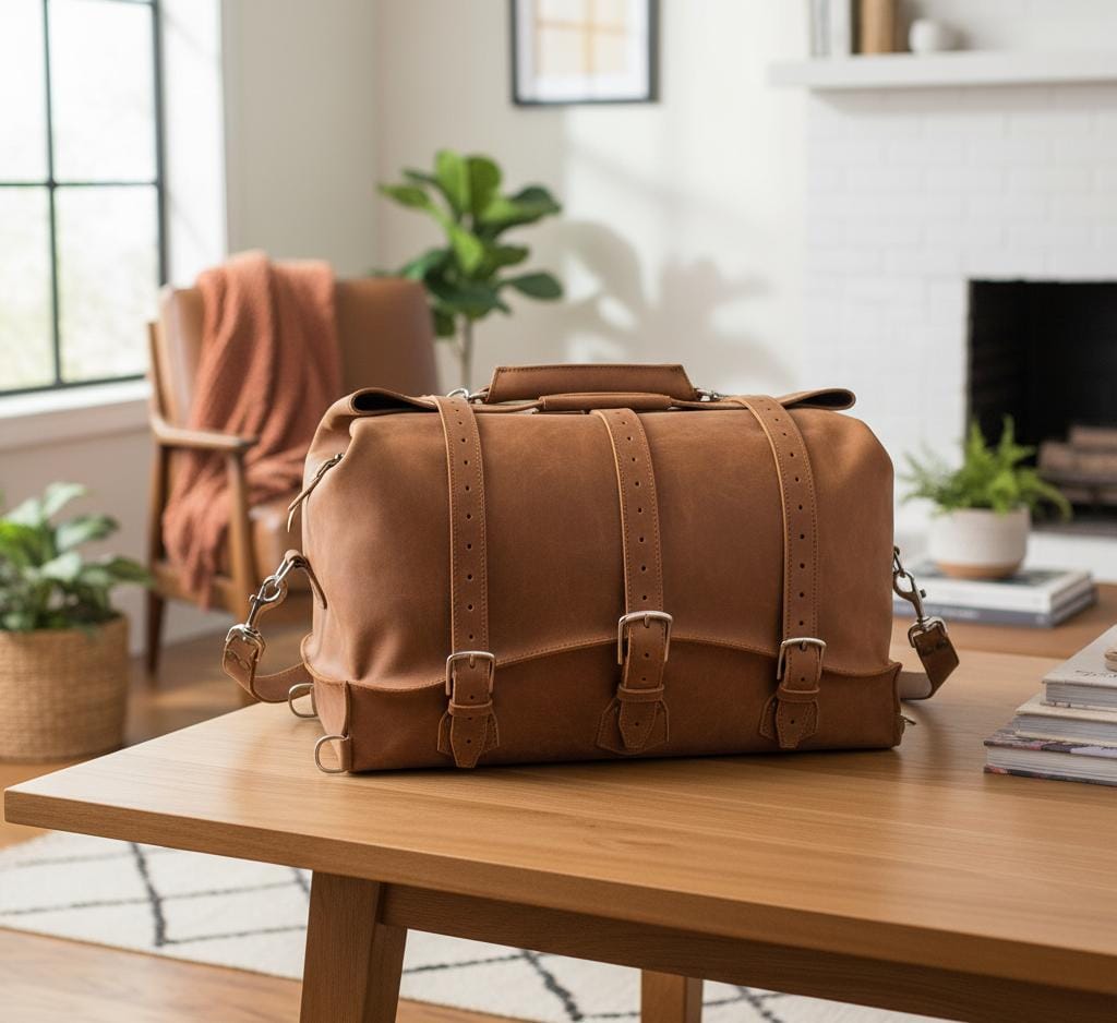Heritage Full-Grain Leather Travel Duffle