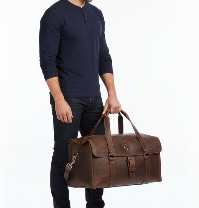 Heritage Compact Leather Duffel Bag