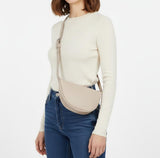 Women’s Leather Sling Crossbody Bag with Adjustable Strap