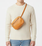 Everyday Leather Travel Belt Bag – Hands-Free Crossbody