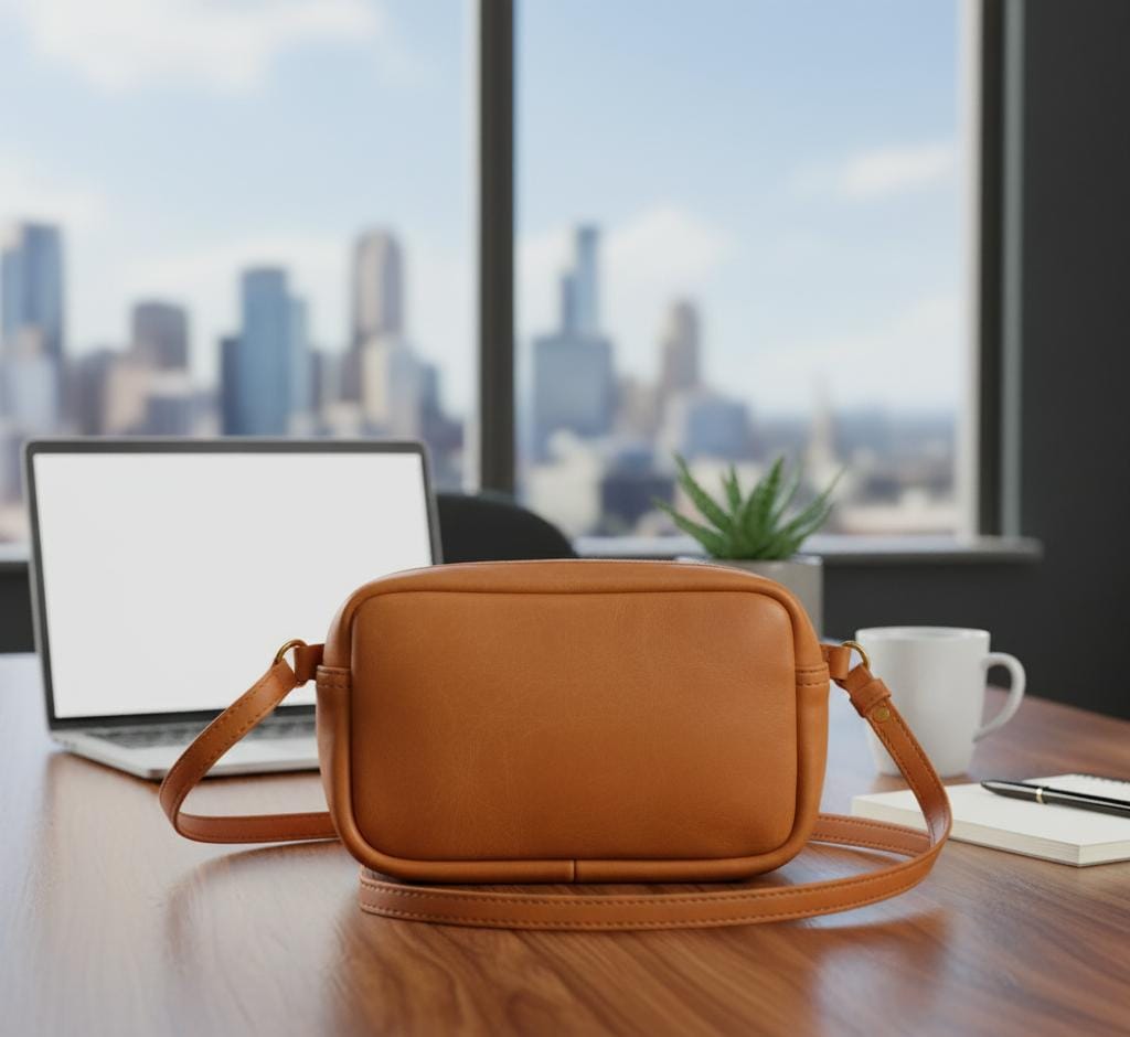 Everyday Leather Travel Belt Bag – Hands-Free Crossbody