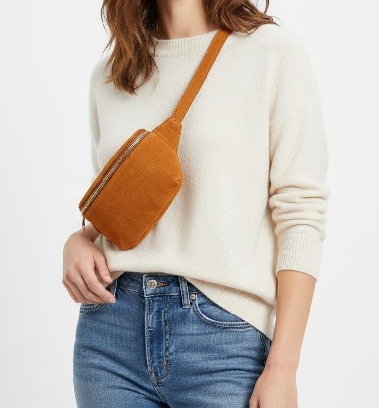 Rustic Leather Sling Bag