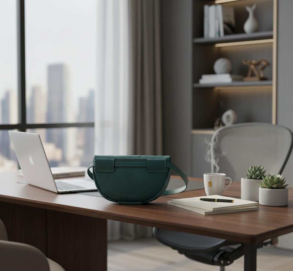 Evergreen Compact Leather Sling