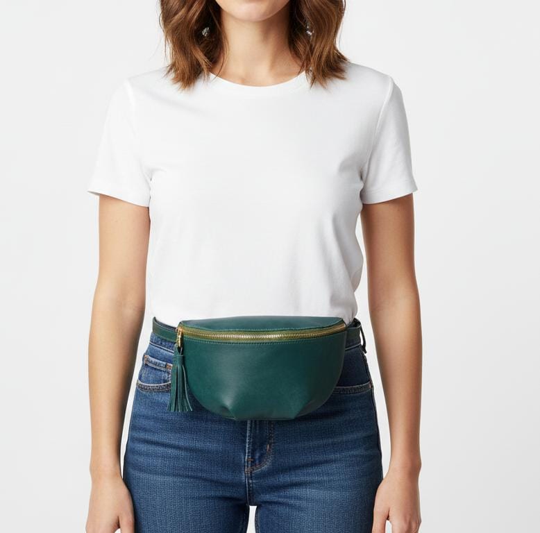 Evergreen Compact Leather Sling