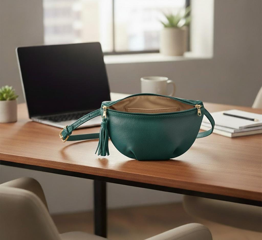 Evergreen Compact Leather Sling