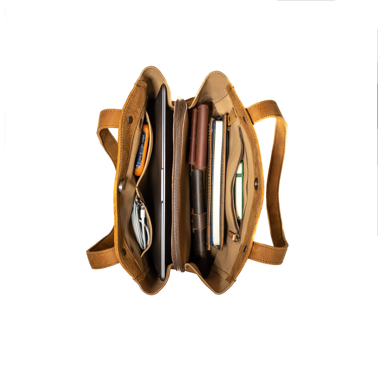 Premium Leather Organizer / Commuter Satchel