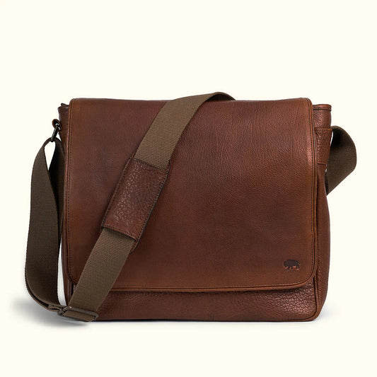 Premium Full-Grain Leather Commuter Bag