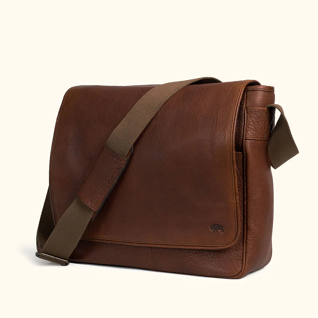 Premium Full-Grain Leather Commuter Bag