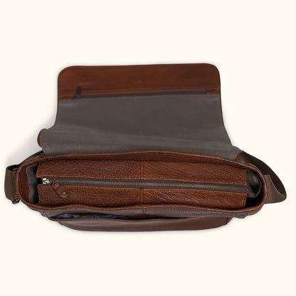 Premium Full-Grain Leather Commuter Bag