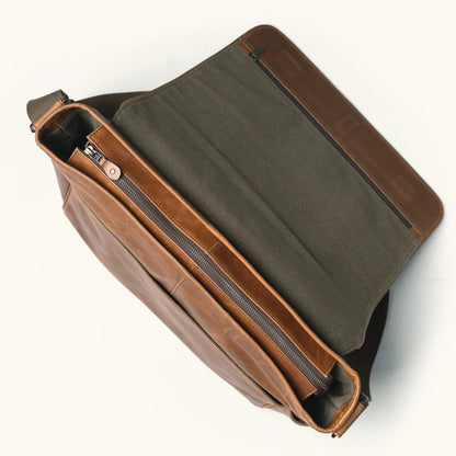 Heritage Large Leather Messenger Bag