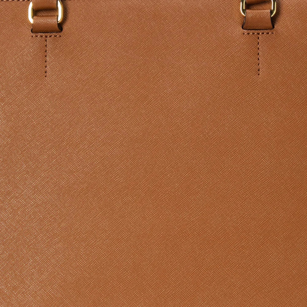 Womens Real Leather Brown Crossbody Satchel Tote Bag