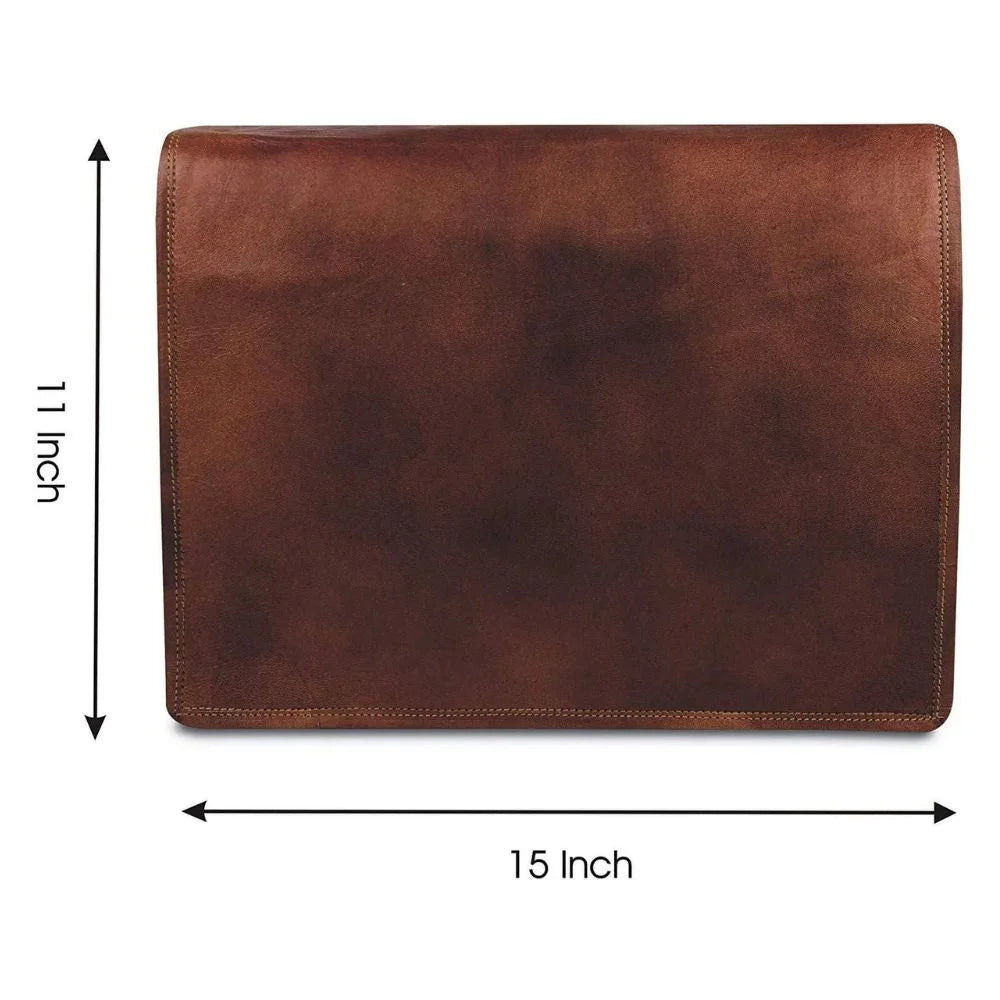 Premium Full-Grain Leather Commuter Bag