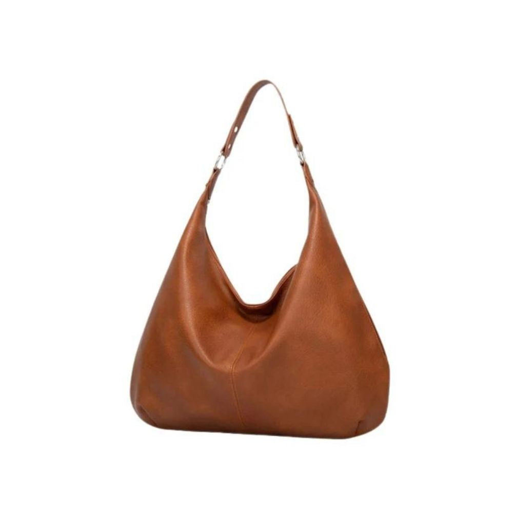 Brown Hobo Leather Shoulder Bag Womens