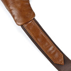 Brown Men's Leather Sling Crossbody Anti-Theft Chest Bag