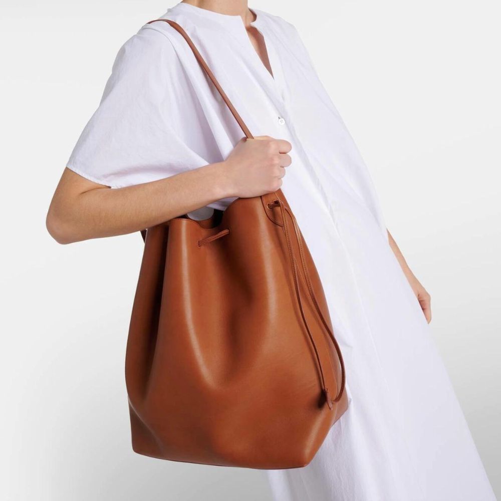 Womens Leather Bucket Bag