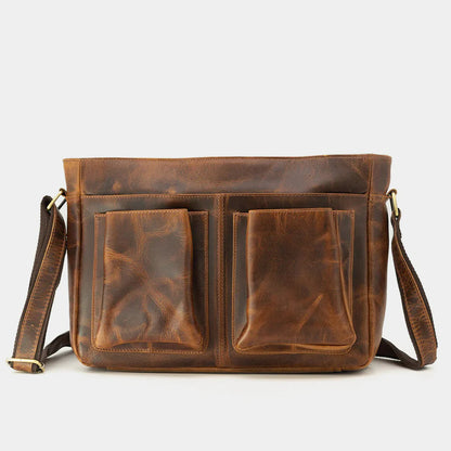 Buffalo Leather Laptop Briefcase