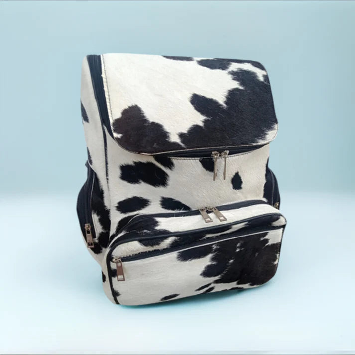 cowhide-school-backpack
