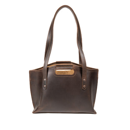 Premium Full-Grain Leather Tote with 16″ Laptop Compartment