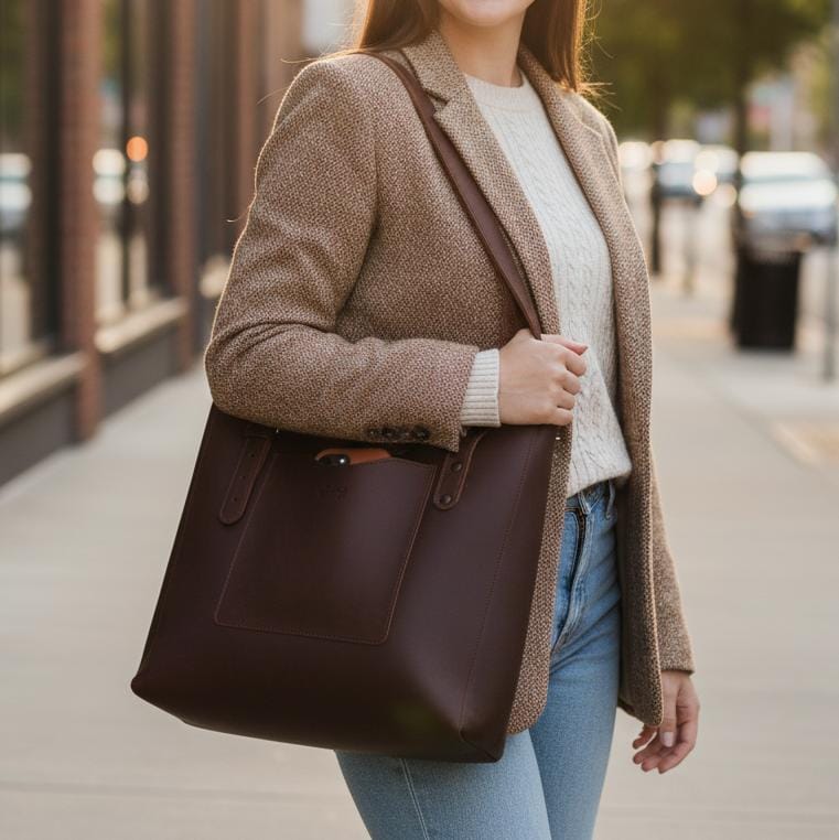 Full-Grain Leather Tote Bag