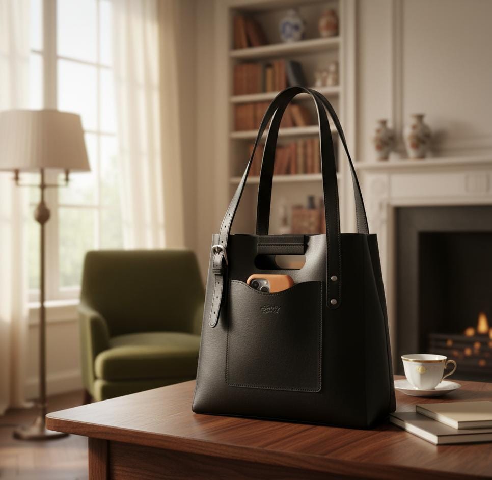 Full-Grain Leather Tote Bag