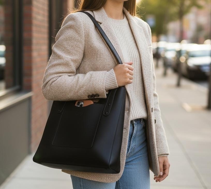 Full-Grain Leather Tote Bag