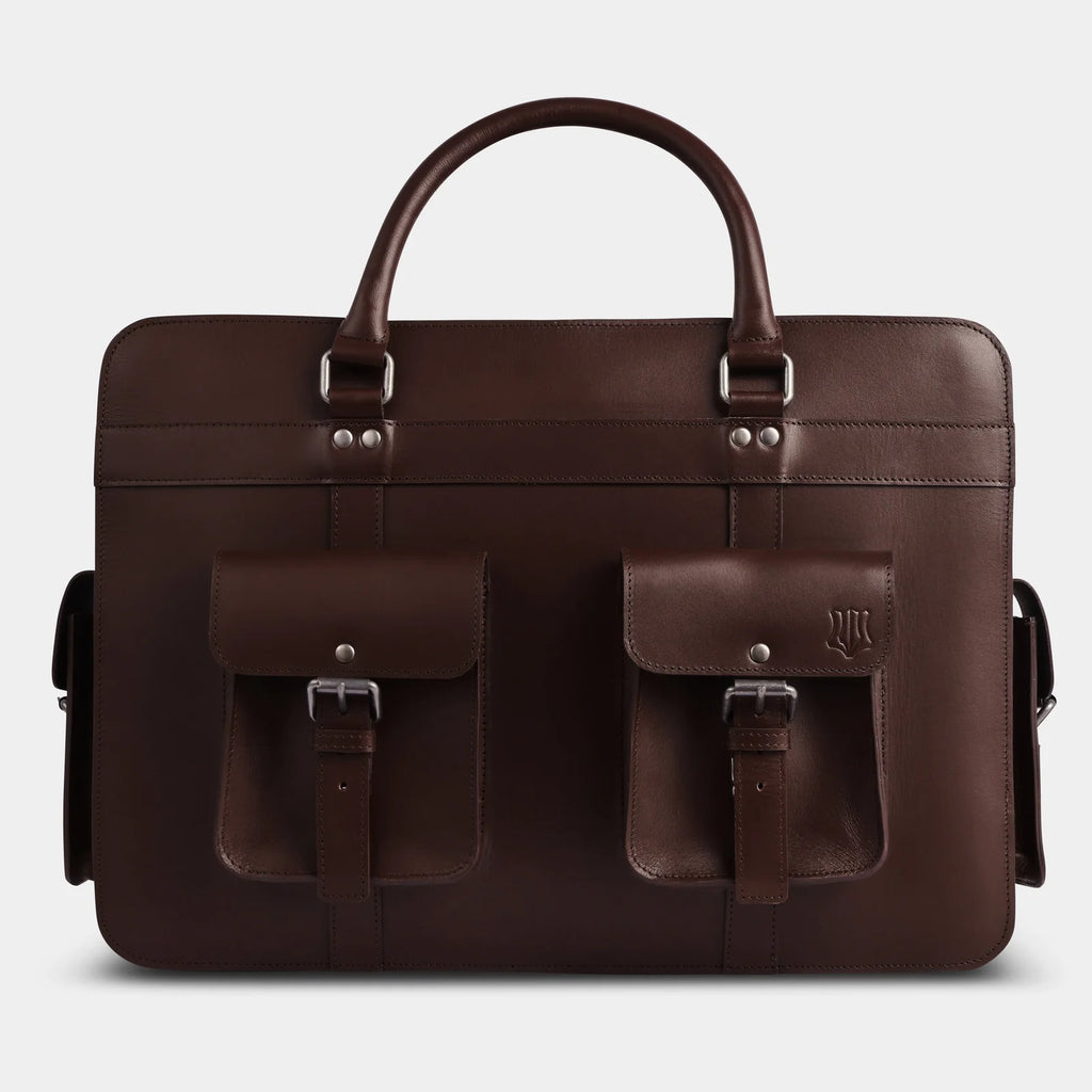 Buffalo Leather Executive Flight Briefcase – 16” Laptop Bag