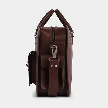 Buffalo Leather Executive Flight Briefcase – 16” Laptop Bag