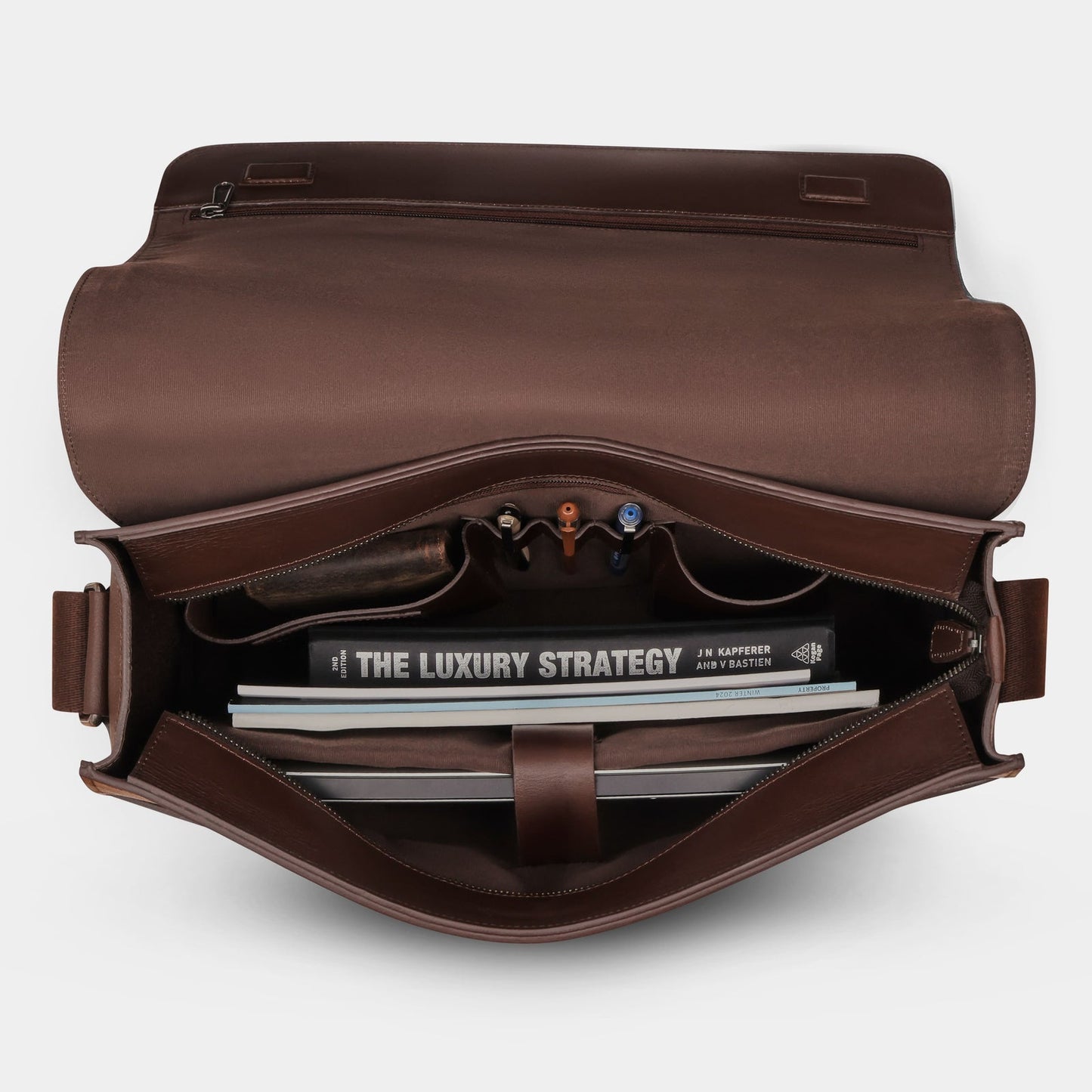 Heritage Herald Buffalo Leather Satchel