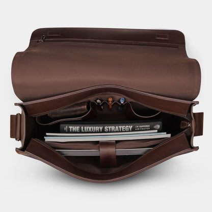 Heritage Herald Buffalo Leather Satchel