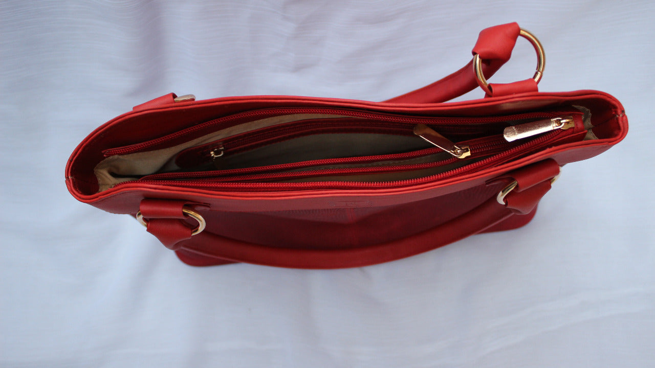 Red Leather Purse 