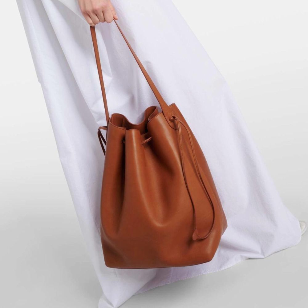 Womens Leather Bucket Bag