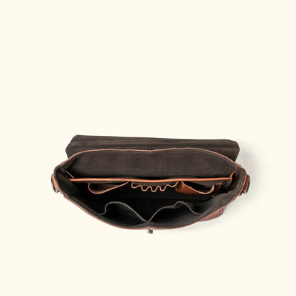 Pioneer Full-Grain Leather Messenger – Rustic Brown