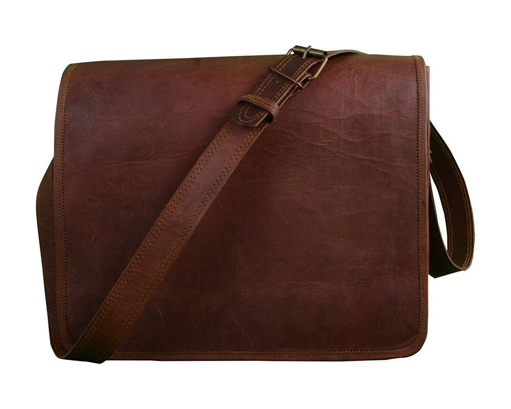Premium Full-Grain Leather Commuter Bag
