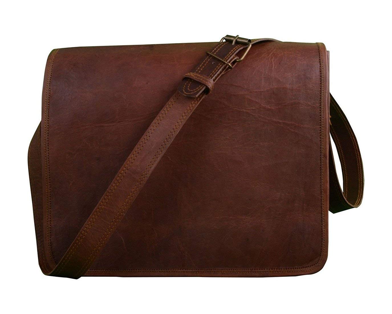 Premium Full-Grain Leather Commuter Bag