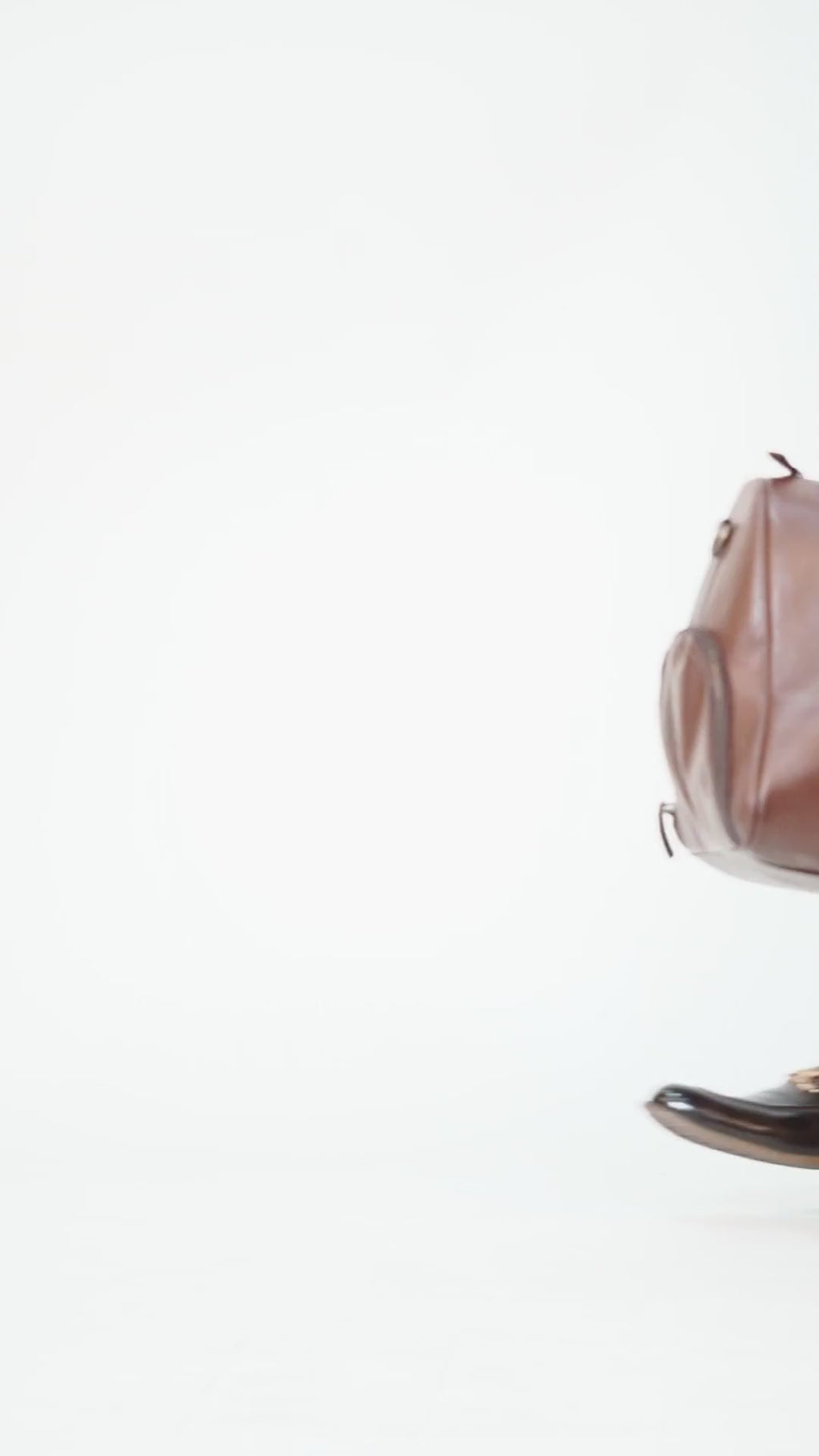 Real Lambskin Brown Leather Mens Duffle Bag