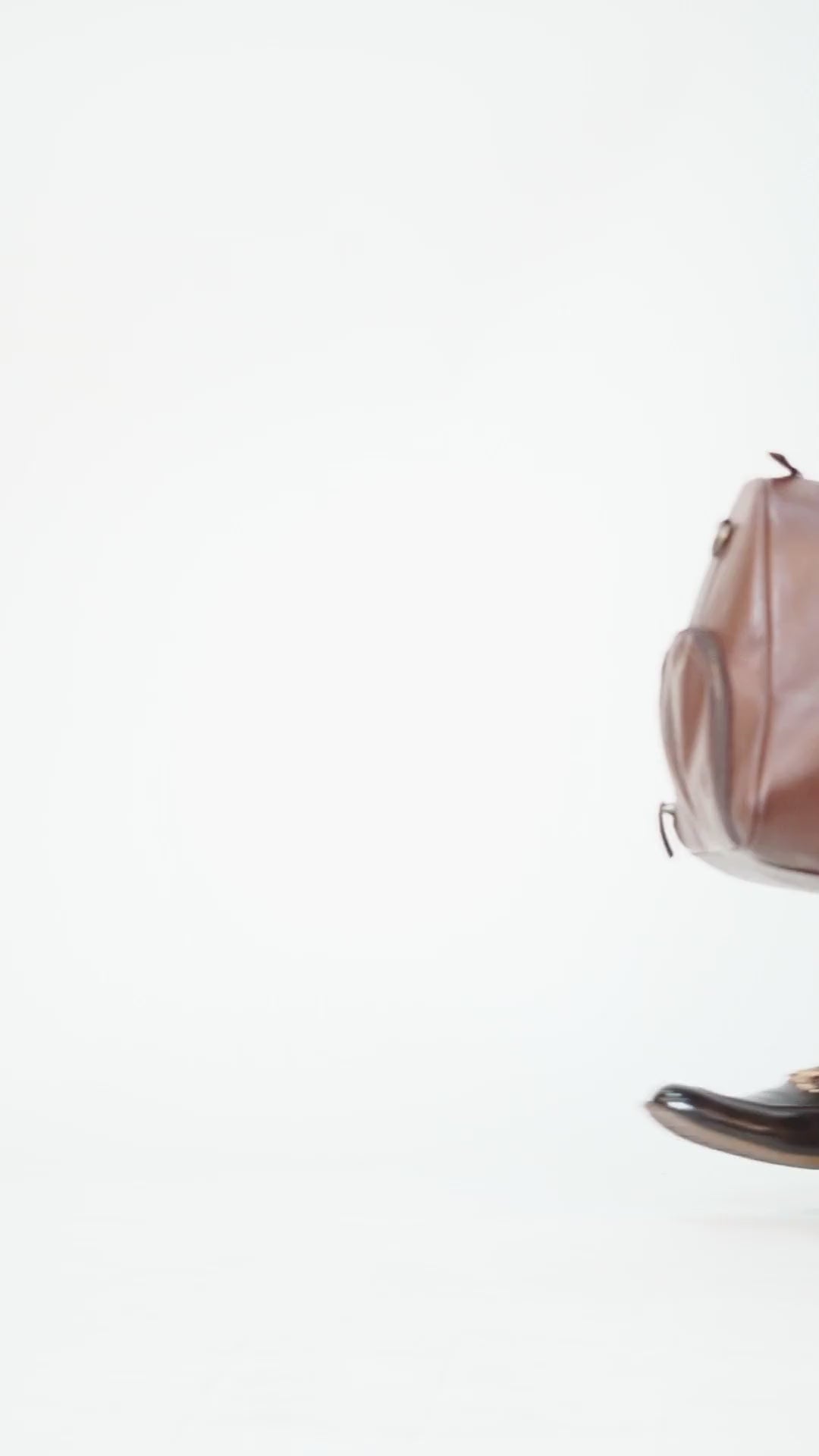 Real Lambskin Brown Leather Mens Duffle Bag