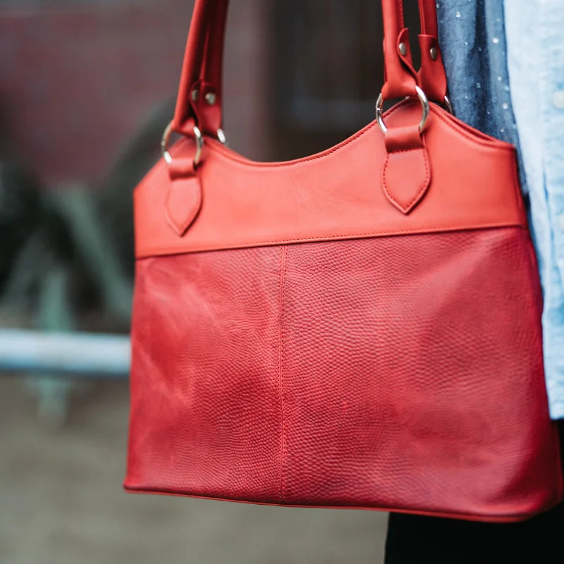 Red Leather Purse For Womens