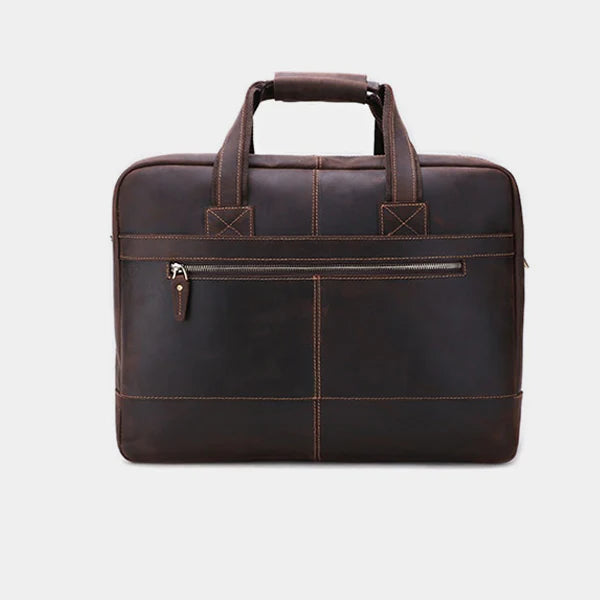 Heritage Leather 17″ Laptop Briefcase & Work Bag