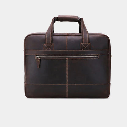 Heritage Leather 17″ Laptop Briefcase & Work Bag