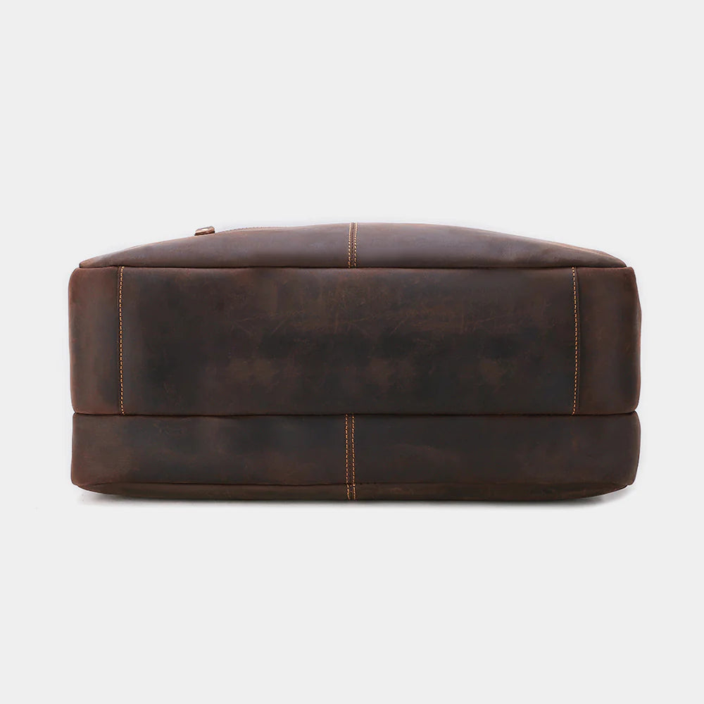 Heritage Leather 17″ Laptop Briefcase & Work Bag