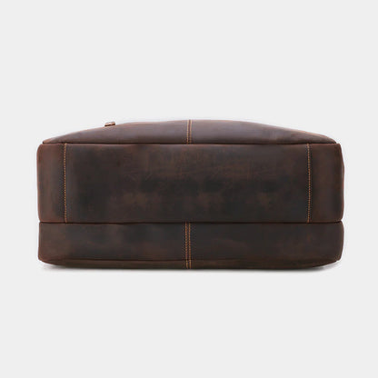 Heritage Leather 17″ Laptop Briefcase & Work Bag