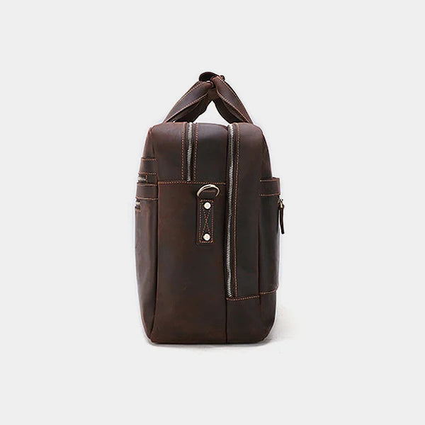 Heritage Leather 17″ Laptop Briefcase & Work Bag