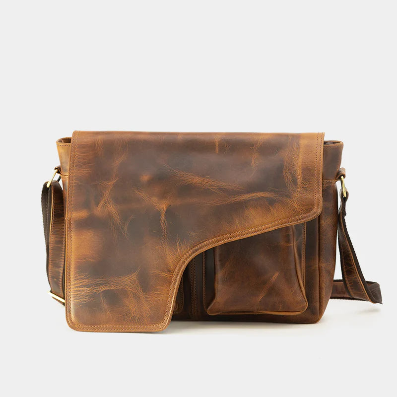 Buffalo Leather Laptop Briefcase