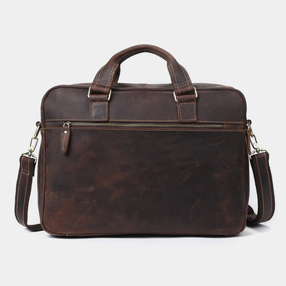 Heritage 17″ Full-Grain Leather Laptop Briefcase