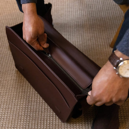 Heritage Herald Buffalo Leather Satchel