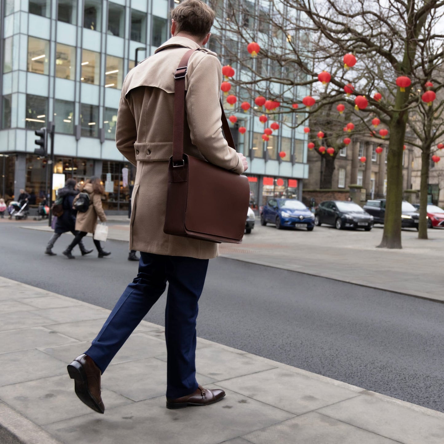 Heritage Herald Buffalo Leather Satchel